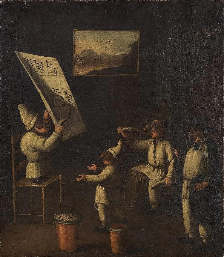   99-Faustino Bocchi-Scuola di Pulcinella